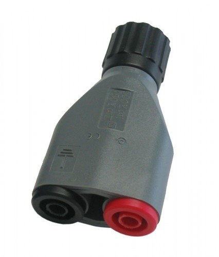 adaptateur BNC mâle isolé - 2 douilles sécu d4