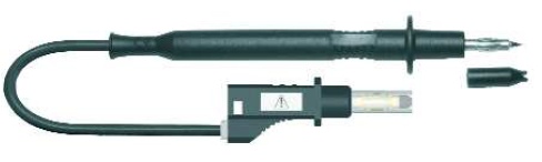 cordon PT d4+f.sécu d4 AR PVC 1.00mm² Lg 100 cm rouge