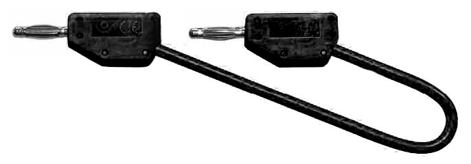 cordon lab rep.AR d.2 PVC 0.40mm² Lg 100 cm noir