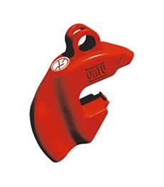 5 condamnateurs de modulaires, disjoncteurs, interrupteurs, différentiels. Plastique rouge. Fixation avec tournevis plat n°3. Ca