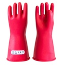 Gants isolants latex int.Naturel ext.Rouge, classe 1 (7500VAC, 11250VDC) taille 11. EN 60903:2003, IEC 60903:2014. Finition Well