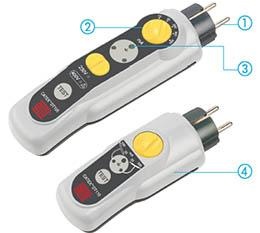 Appareil ultra simple dédié aux contrôles NFC 15-100. Permet de contrôler les disjoncteurs différentiels 30 et 500mA et de contr