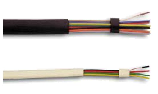 CABLE TELEMATIQUE PLAT 6 COND (AWG28N)  NOIR (LE METRE)