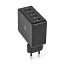 ***OBS***Chargeur mural | 24 W | Fonction de charge rapide | 4x 2.4 A | Nombre de sorties: 4 | 4x USB-A | Aucun Câble inclus | Single Vol