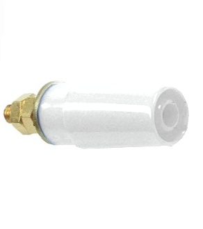 Douille 4 mm de sécurité blanche SAB4-G/N-X