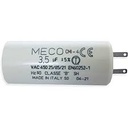 PE400 CONDENSATEUR MOTEUR VOLET FOND PLAT 4uF - 450V -  Ø25x56mm COSSE 2.8