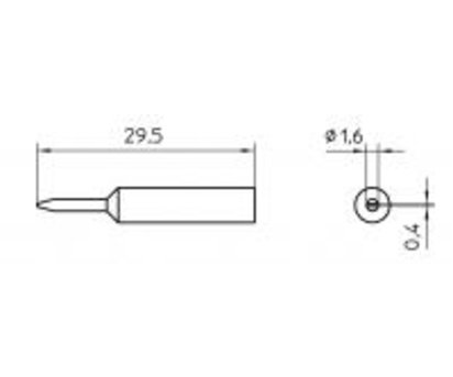 XNT6 PANNE TOURNEVIS 1,6MM LONGUE POUR WXP65/WP65/WTP90/WXP90