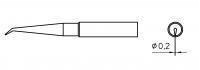 XNT1LX PANNE COUDEE CONIQUE 0,2MM LONGUE POUR WXP65/WP65/WTP90/WXP90 