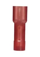 Female Disconnect, double crimp, nylon fully insulated, 22 - 18 AWG, .187 x .020 tab size [x100]