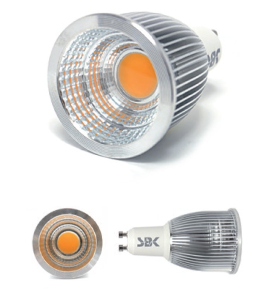 **OBS** Ampoule LED COB 7W GU10 bl.chaud 230VAC non dimmable