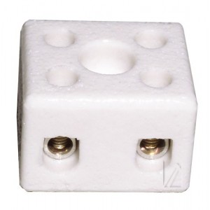 domino porcelaine 2 poles 6mm² DOMINO PORCELAINE