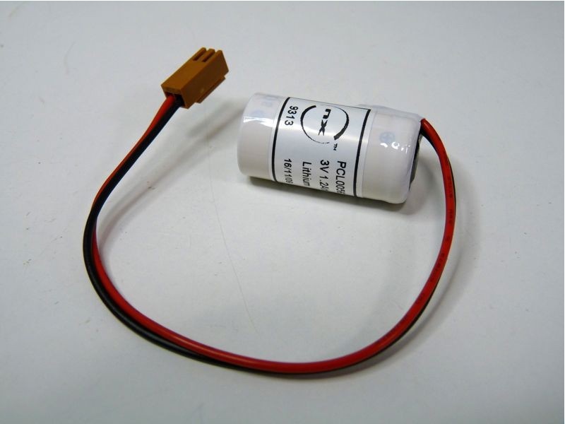 PILE LITHUIM 3V 1800mah AVEC FIL +CONNECT.FANUC