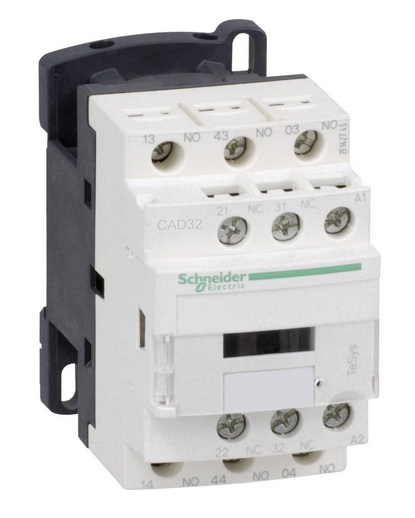 TeSys - contacteur auxiliaire D - 3F+2O - 10A <= 60°C - AC-14 | AC-15 | DC-13 - bobine 115VCA 50/60Hz - 0,3 à 0,6 Uc perte de niveau | 0,8 à 1,1 Uc opérationnel 50 Hz | 0,851,1 Uc opérationnel 60Hz - bornes vis-étrier