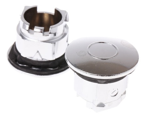 Harmony XB4 - bouchon obturateur métal - chromé - accessoires associés : XB4, XB5 - pour unités de commande et signalisation Ø 2