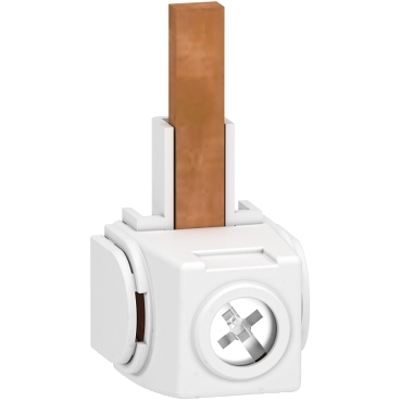 Acti9 - lot de 4 connecteurs - pour peignes 1P+N - gris (RAL 7016) - borniers à vis-étrier connexion inf. 35 mm² - couple serrage : 4 N.m - compat. : Acti 9 iDPN peigne de raccordement, Vigi peigne de raccordement, Resi9 peigne de raccord.