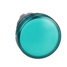 Harmony XB4 - tête de voyant de signalisation - lumineux - BA9s - cabochon dépassant lisse - vert - Ø22 - fixation Ø22