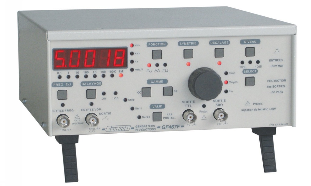 GENE RS 232 AMPLIFIE FREQUENCEMETRE 0,01HZ A 5MHZ PROTEGE