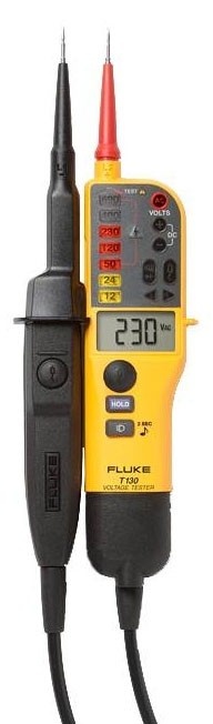 Vérificateur d'absence tension et continuité, LED et écran LCD