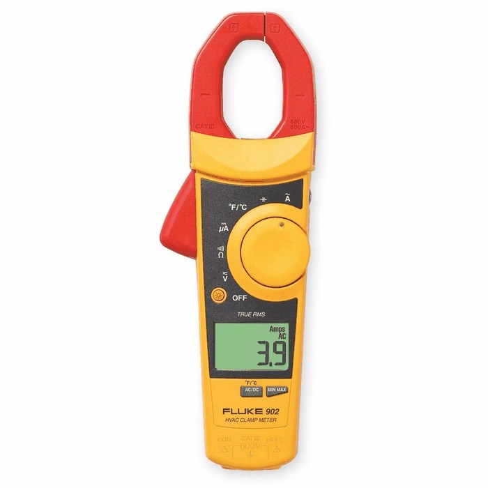 Fluke 902FC Pince Multimètre TRMS 600 Aac/dc  HVAC, thermomètre et mesure courant de ionisation de flamme, compatible Fluke Conn