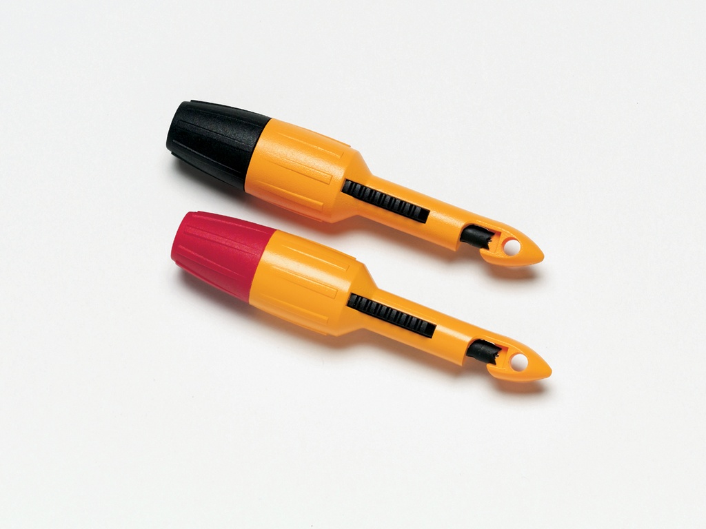 Jeu de 2 pinces pique-fil isolées, permet de traverser l'isolant des câbles pour effectuer la mesure. Compatible cordons TL22x