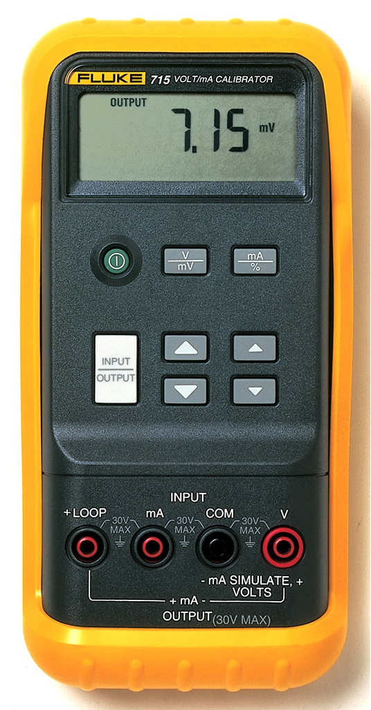 Fluke 715 Calibrateur générateur/mesureur de boucle courant 4-20 mA et tension 0-20V, alimentation de boucle 24V