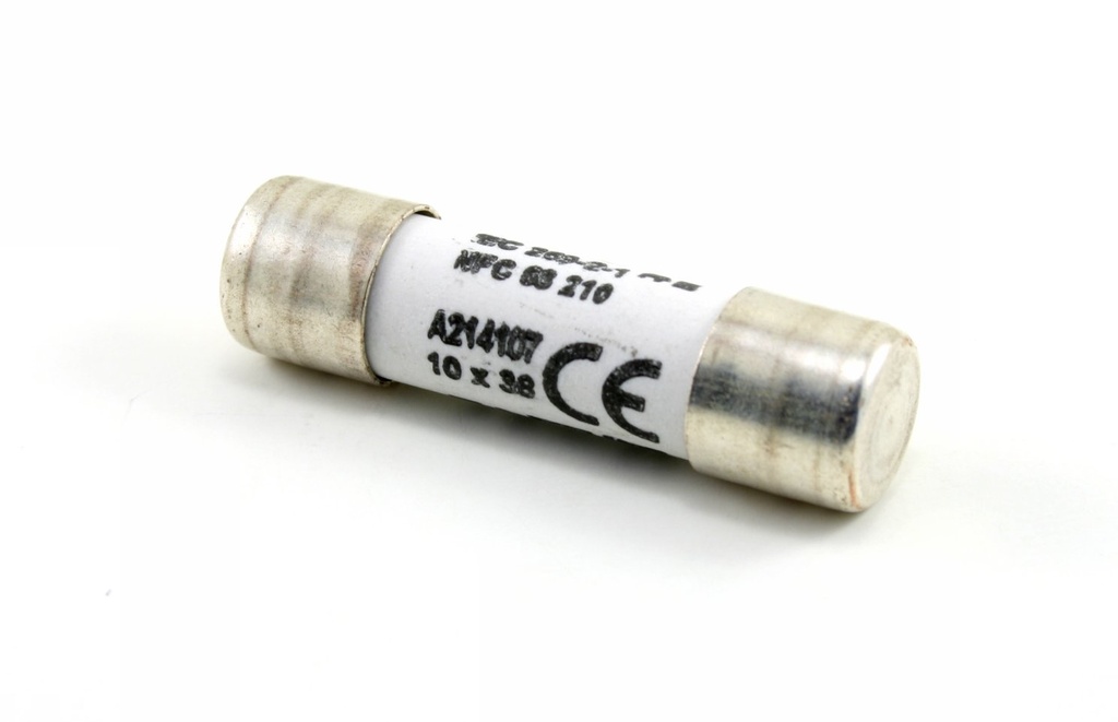 Fusible cartouche cylindrique gG Taille 10x38 CEI 500VAC 6A