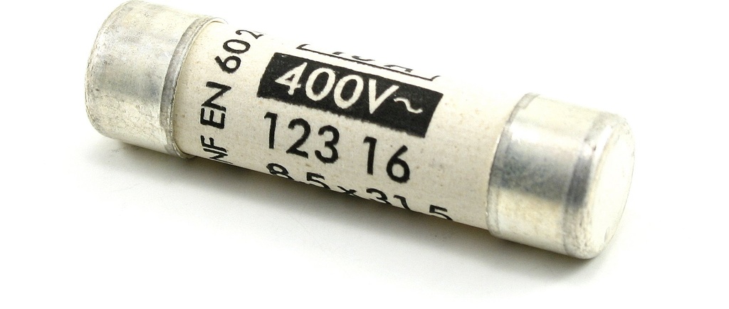 Fusible cartouche cylindrique gG Taille 8x32 CEI 400VAC 0.5A