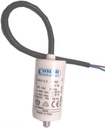   Voir Ref : 1727-8751  CONDENSATEUR PERMANENT 45MF 450V AVEC CABLE - Ø50x92mm