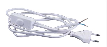 CORDON 2P+INT 1,2M BLANC