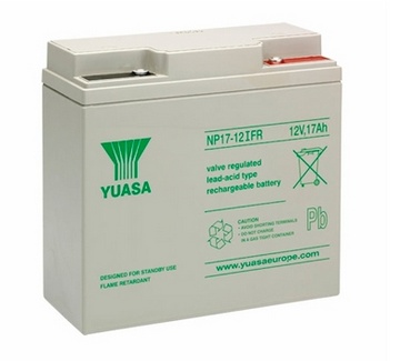 Batterie Pb AGM etanche 12V 17Ah flamme retard. UL94:V0 181x76x167mm M5