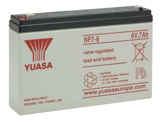 Batterie Pb AGM etanche 6V 7Ah 151x34x97.5mm F4.8