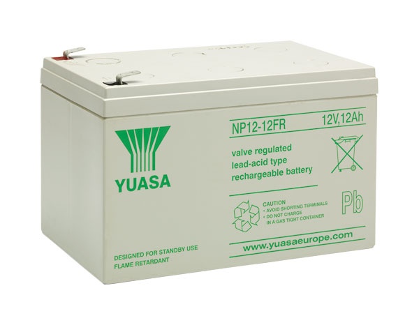 Batterie Pb AGM etanche 12V 12Ah flamme retard. UL94:V0 151x98x97.5mm F6.35