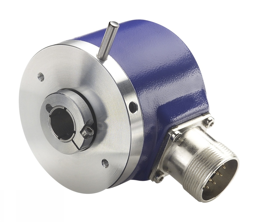 Codeur incrémental, Ø58 mm à axe creux non traversant, alésage Ø12 mm, IP54, pige 9,5 mm et bague de serrage, résolution 3600 im