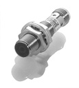 Capteur inductif Ø 12 x 45 mm M12x1 flush 4 mm PNP à fermeture (NO) 2500 Hz Laiton revêtement sans nickel Face sensible
