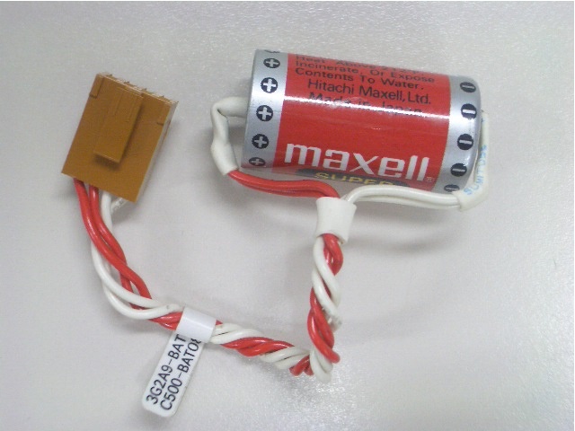 Pile Lithium Saft LS17330 - 2/3A - 1S1P - 3,6V 2,1Ah - T1 - Gaine + Faisceau 50 = C500BAT08