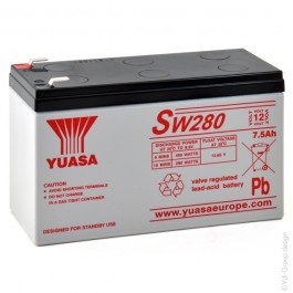 Batterie Pb AGM etanche 12V 7.6Ah 151x65x97.5mm COSSES 6.3mm