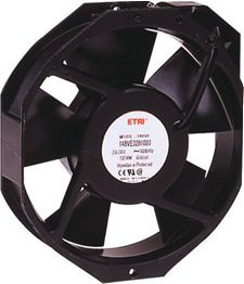 VENTILATEUR AXIAL. 172x150x38. 1x115v - 50/60hz. Roulements. Sortie  cosses. Trou de masse taraudé.