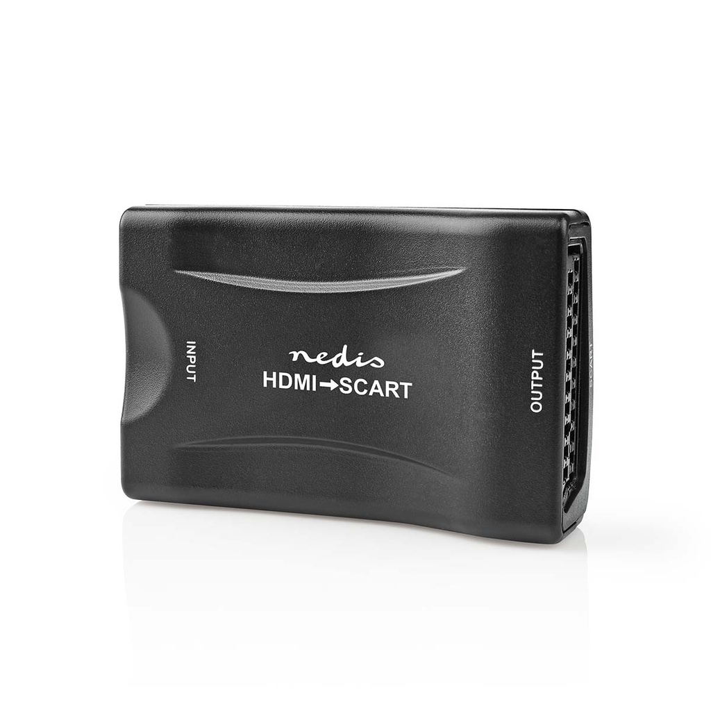 Convertisseur HDMI | HDMI Input | SCART Female | Une voie | 1080p | 1.2 Gbps | ABS | Noir