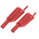 fiche mâle sécu d4 + fourreau fixe + rep.ARS d4 rouge