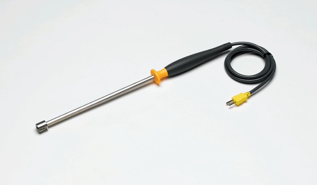 Sonde pour mesure de surfaces en environnement industriel. Capteur à ruban assurant une grande longévité. Gamme de temp. -127 à 600°C. L=20,3cm