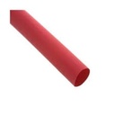 Gaine thermorétractable à paroi fine, barre de 1 m, rétreint 2:1, diam. 19/9,5 mm, rouge. Polyoléfine réticulée, RoHS 2, sans halogène, UL224, résiste aux UV.En sachet de 5p