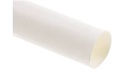 Gaine thermorétractable à paroi fine, barre de 1 m, rétreint 2:1, diam. 4,8/2,4 mm, blanc. Polyoléfine réticulée, RoHS 2, sans halogène, UL224, résiste aux UV. Sachet de 5p