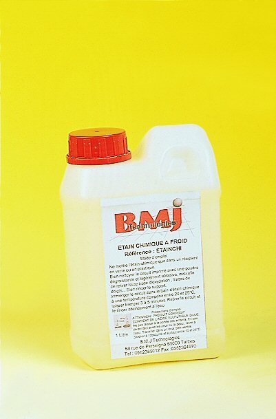 Etain chimique à froid. Flacon de 1 litre