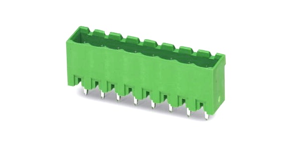 embase verticale male 8 poles pas de 5.08