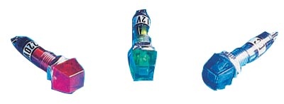 BN228B*** VOYANT BLEU 220V CARRE