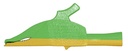 Pinces dauphin 4 mm vert/jaune XDK-1033