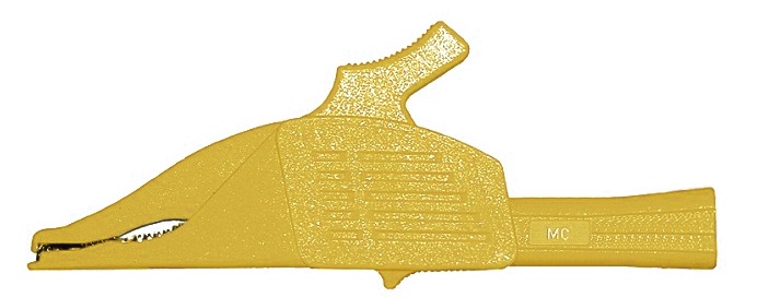 Pinces dauphin 4 mm jaune