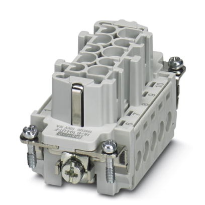 Isolant femelle HEAVYCONNEC, série B10, 10 pôles, raccordement vissé