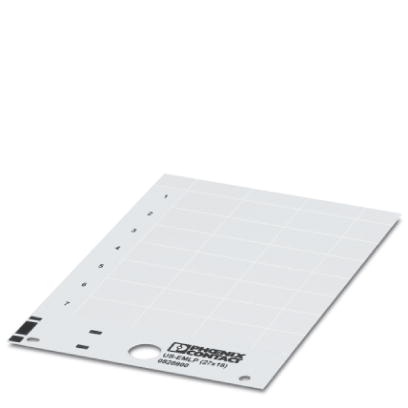 EEtiquette en plastique, Carte, blanc, vierge, Repérable avec : Thermomark C, Type de montage: Collage, Surface utile: 48,7 x 14