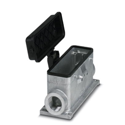 Embase en saillie avec couvercle B24, pour étrier transversal, Matériau: Aluminium coulé sous pression, couvercle de protection: